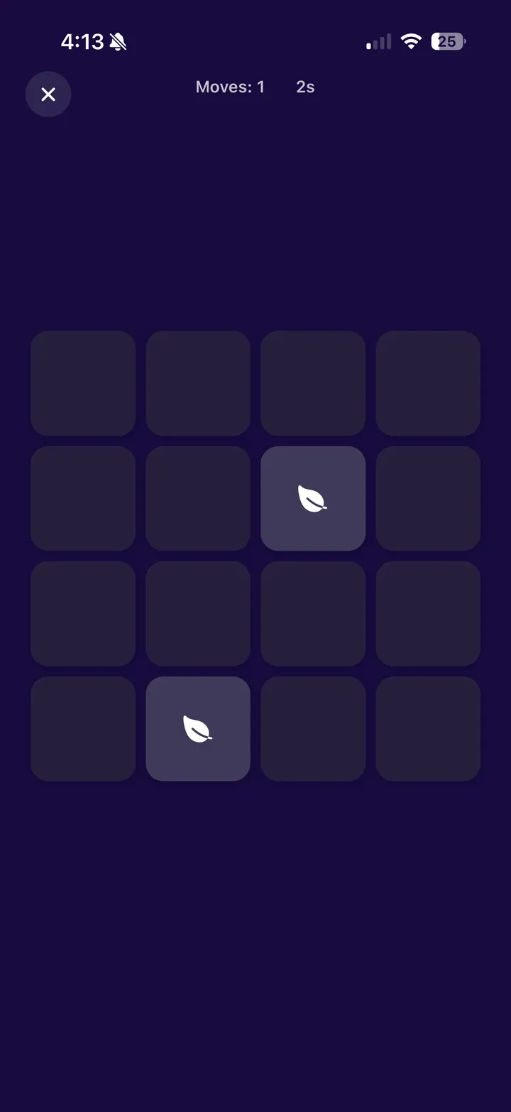 CogTrack memory grid test